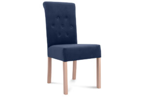 GLADIO, https://konsimo.de/kollektion/gladio/ Samtiger marineblauer Stuhl marineblau/buche - Foto