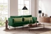 GANZO 3-Sitzer-Sofa für Wohnzimmer mit Kissen Flasche grün dunkelgrün/hellgrün - Foto 2