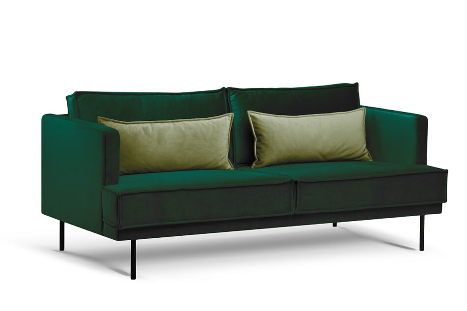 GANZO 3-Sitzer-Sofa für Wohnzimmer mit Kissen Flasche grün dunkelgrün/hellgrün - Foto 2