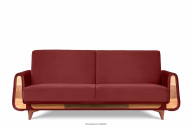 Schlafsofa aus rotem Velours