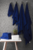 MANTEL Set mit 4 mittelgroßen Handtüchern marineblau - Foto 12