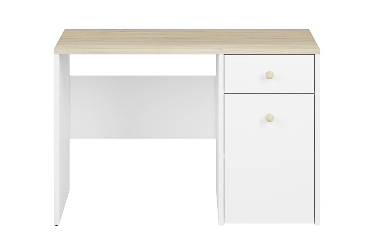 Weißer Schreibtisch mit Schubladen