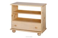 Doppelter TV-Schrank aus Holz mit Schubladen