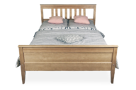Bettgestell aus Kiefer 90 x 200 Farbe Eiche