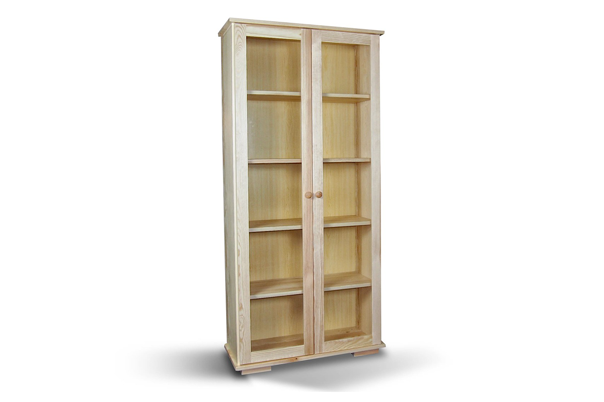 Doppelter Glasschrank Kiefer