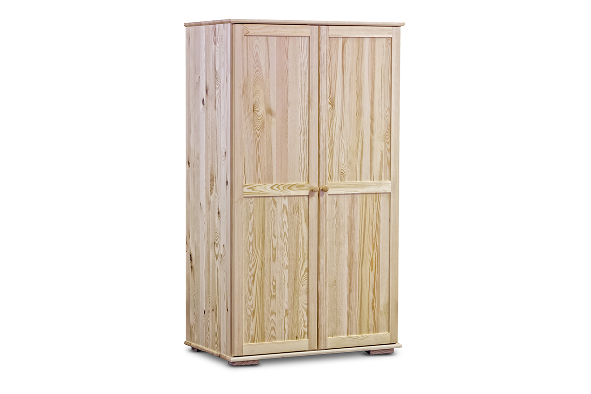Großer Kleiderschrank aus Kiefer 100 cm
