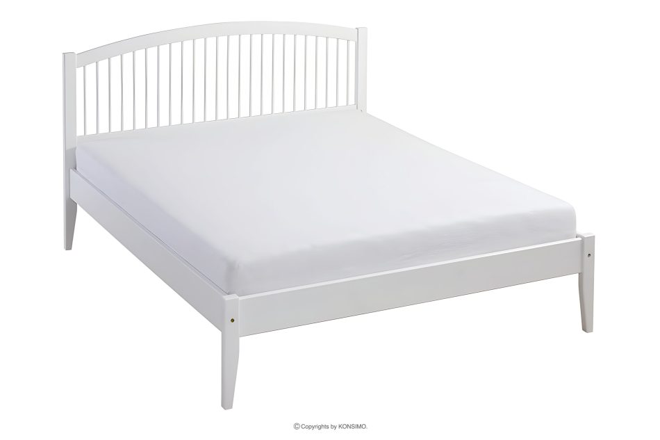 ALPI Bettgestell aus Kiefernholz 180 x 200 weiß weiß - Foto 2