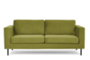 TOZZI Samt-Sofa 200 cm auf Metallfüßen in olivgrün olive - Foto 1