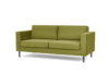 TOZZI Samt-Sofa 200 cm auf Metallfüßen in olivgrün olive - Foto 2