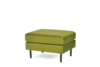 Pouffe mit Samtbeinen in oliv