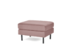 Pouffe mit Samtbeinen in rosa