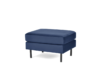 Pouffe mit Samtbeinen in marineblau