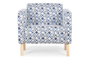 LORI, https://konsimo.de/kollektion/lori/ Sessel mit geometrischen Mustern mehrfarbig - Foto
