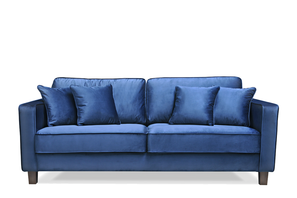 KANO Dreisitzer-Sofa mit zusätzlichen Kissen navy blau marineblau - Foto 0