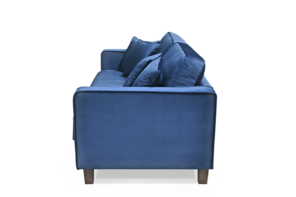 KANO Dreisitzer-Sofa mit zusätzlichen Kissen navy blau marineblau - Foto 2