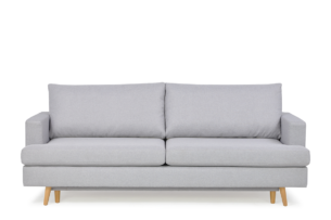 NEBU, https://konsimo.de/kollektion/nebu/ Dreisitziges Sofa mit Holzfüßen in Hellgrau hellgrau - Foto