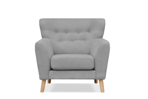 NEBRIS, https://konsimo.de/kollektion/nebris/ Skandinavischer Sessel auf Beinen grau grau - Foto