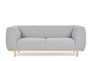 PUMI, https://konsimo.de/kollektion/pumi/ Skandinavisches Sofa mit niedriger Rückenlehne hellgrau hellgrau - Foto
