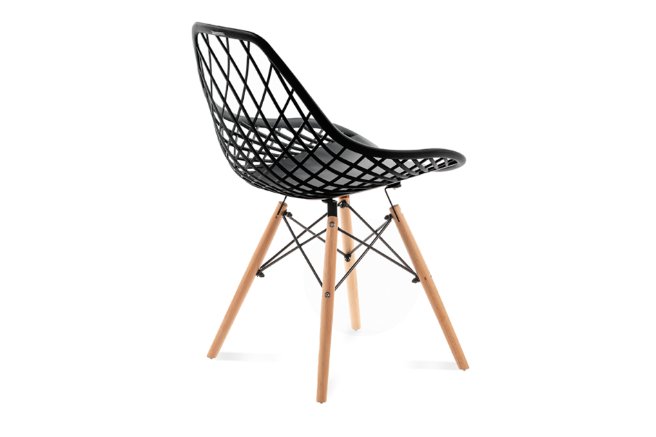 FAGIS Design Stuhl aus Kunststoff Schwarz schwarz - Foto 2