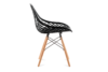 FAGIS Design Stuhl aus Kunststoff Schwarz schwarz - Foto 4
