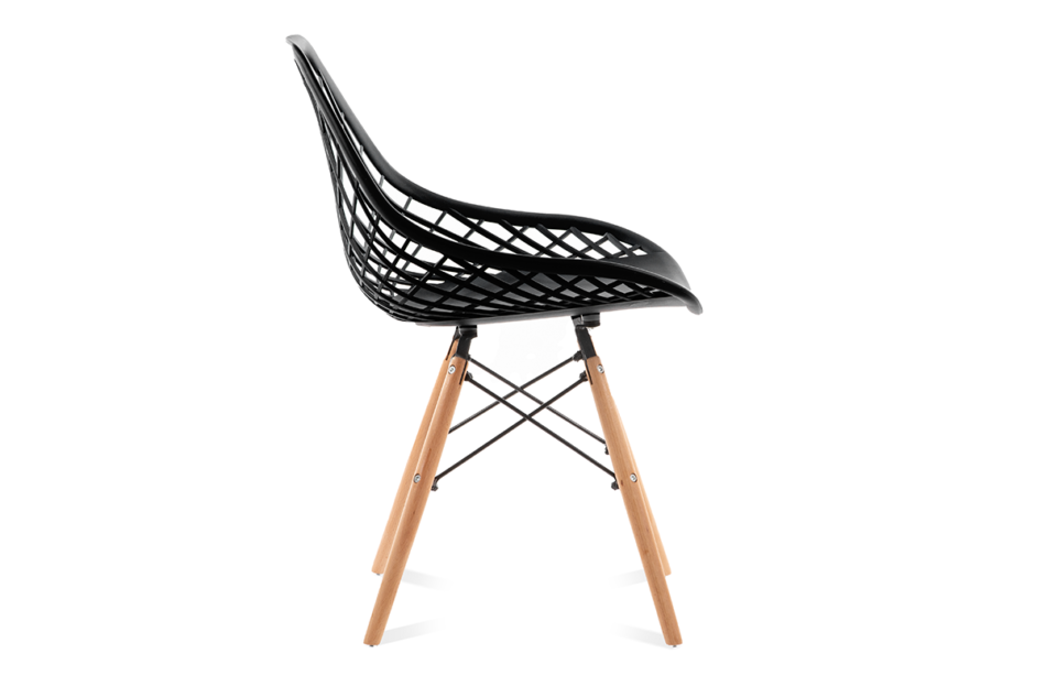 FAGIS Design Stuhl aus Kunststoff Schwarz schwarz - Foto 3
