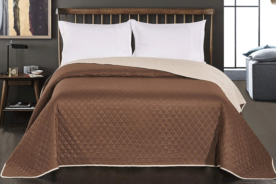 AXEL Tagesdecke creme/braun - Foto 1