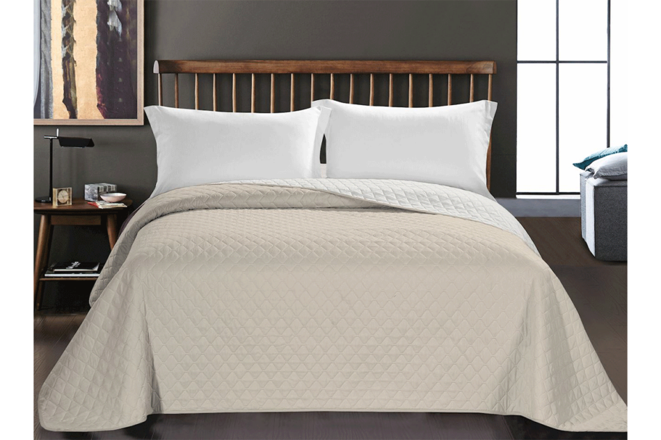 AXEL Tagesdecke beige/weiß - Foto 1