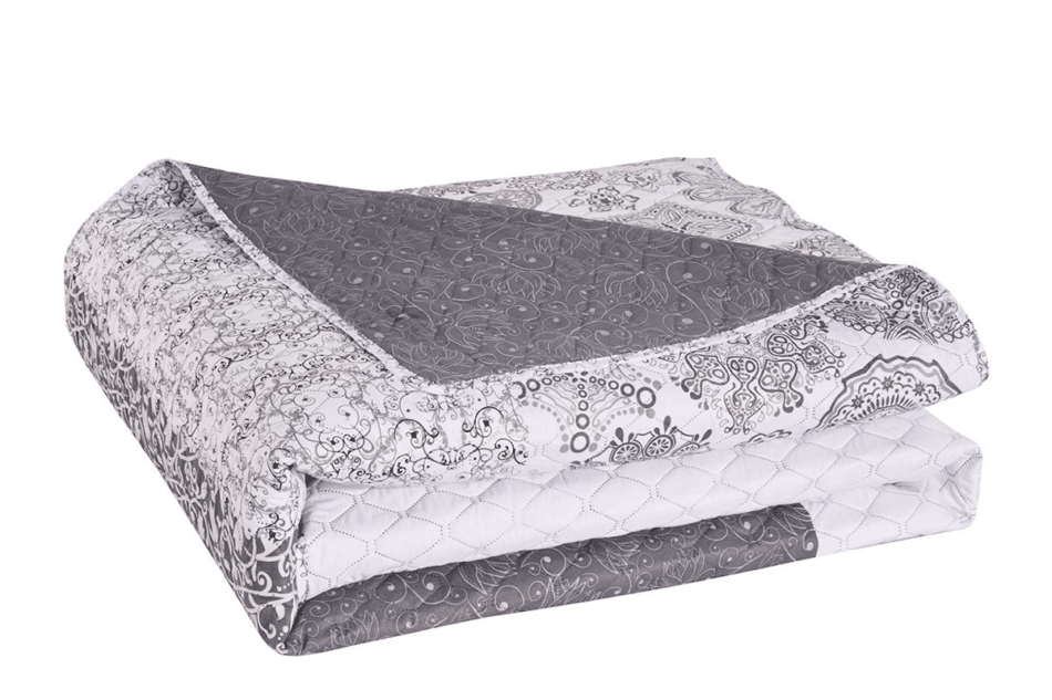 ALHAMBRA Tagesdecke weiß/grau - Foto 0
