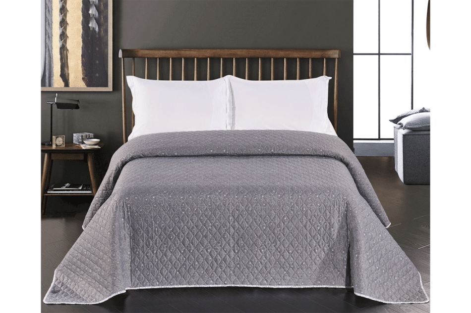 ALHAMBRA Tagesdecke weiß/grau - Foto 1