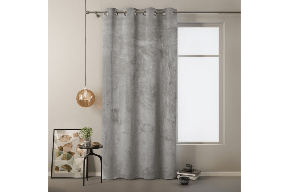 VELVET Vorhang mit Ösen silber - Foto 1