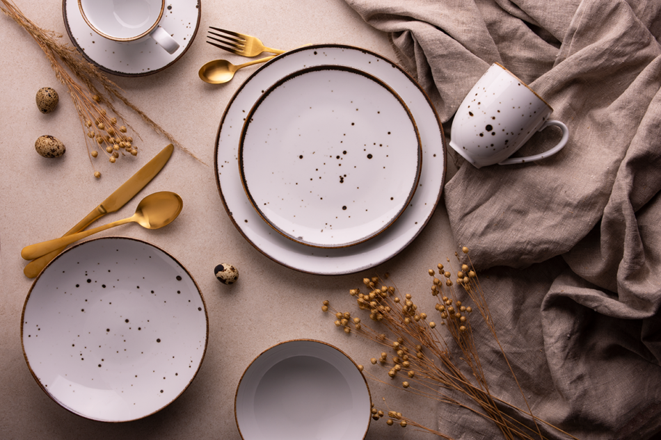 ALUMINA Porzellan-Tafelservice Cottage Weiß für 6 Personen. cottage weiß - Foto 2