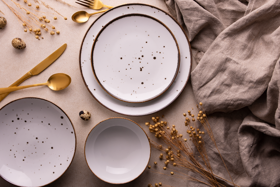 ALUMINA Porzellan-Tafelservice Cottage Weiß für 6 Personen. cottage weiß - Foto 3