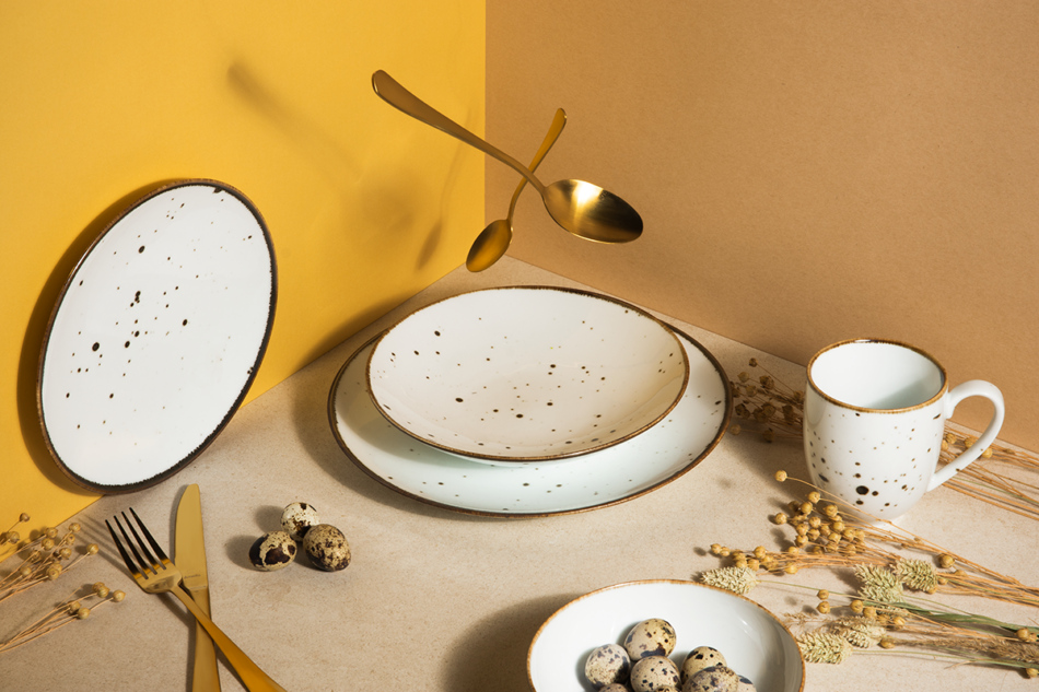 ALUMINA Porzellan-Tafelservice Cottage Weiß für 6 Personen. cottage weiß - Foto 5