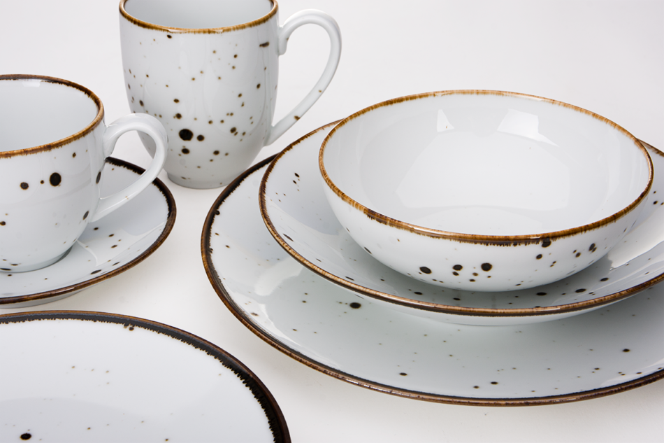 ALUMINA Porzellan-Tafelservice Cottage Weiß für 6 Personen. cottage weiß - Foto 10