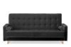 DOZER 3-Sitzer Sofa mit Schlaffunktion schwarz schwarz/grau - Foto 1