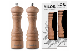 MILOS, https://konsimo.de/kollektion/milos/ Mühlenset 2tlg. buche geölt - Foto