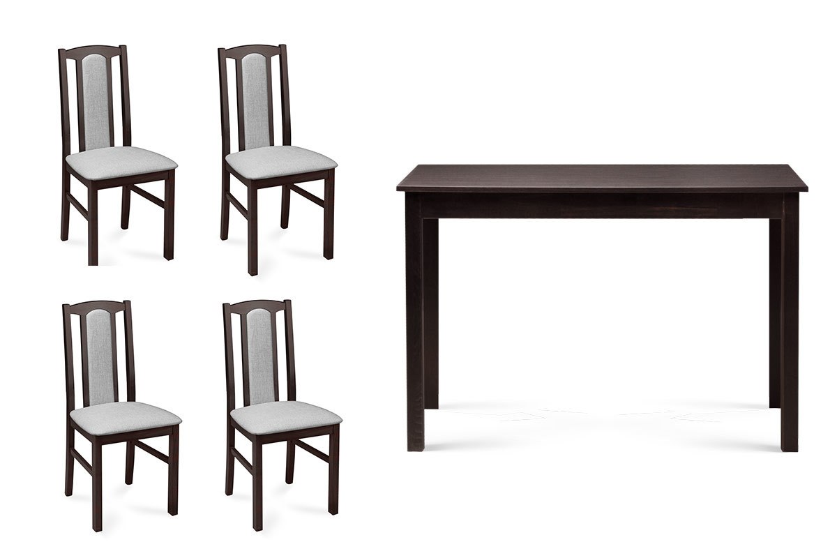 Klassischer Esstisch mit 4 Stühlen venge