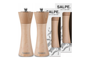 SALPE, https://konsimo.de/kollektion/salpe/ Mühlenset 2-tlg. 18 cm buche geölt - Foto