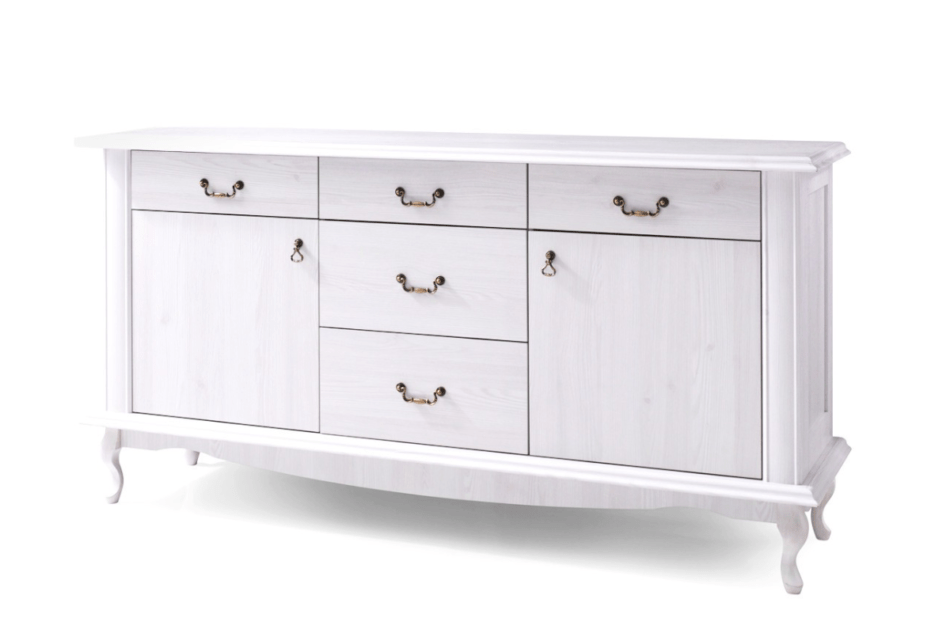 BRITON Große 165 cm große Vintage-Kommode weiß weiß - Foto 0