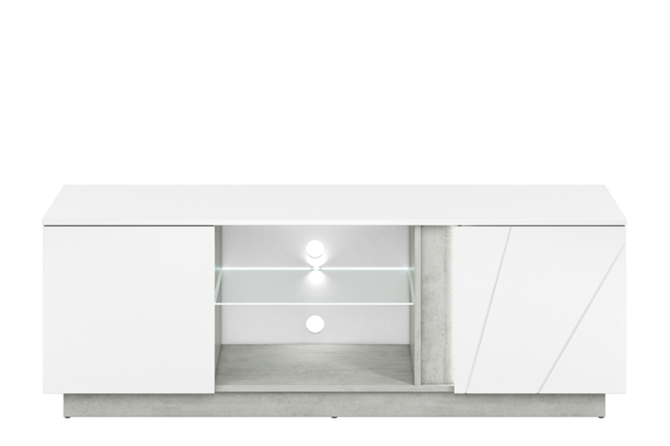 HOSTA Glamour Schrank TV weiß glänzend weißer glanz - Foto 0