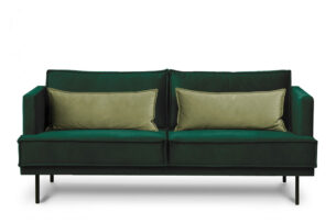 GANZO, https://konsimo.de/kollektion/ganzo/ 3-Sitzer-Sofa für Wohnzimmer mit Kissen Flasche grün dunkelgrün/hellgrün - Foto