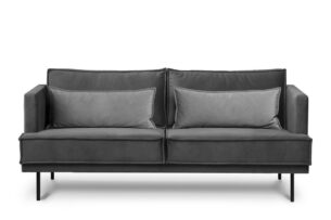 GANZO, https://konsimo.de/kollektion/ganzo/ 3-Sitzer Sofa für Wohnzimmer mit Kissen grau dunkelgrau - Foto
