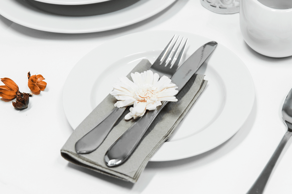 CERAS Set mit 24 Essbestecken (6-teilig für 6 Personen) silber - Foto 8