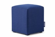 Bunter Würfelpouf für Kinderzimmer marineblau