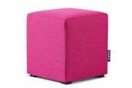 Bunter Würfelpouf für Kinderzimmer rosa