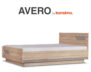 AVERO Doppelbettgestell 140 x 200 cm Skandinavischer Stil Eiche grau eiche/grau-beige - Foto 8