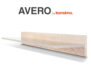 AVERO Wandregal 110 cm im skandinavischen Stil Eiche grau eiche/grau-beige - Foto 5