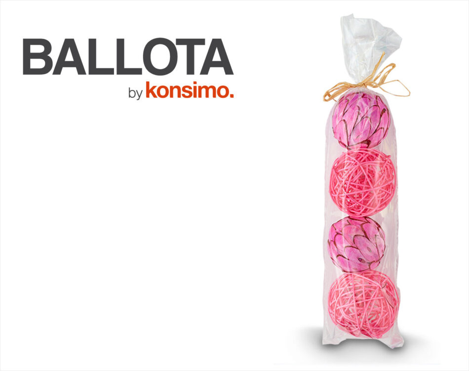 BALLOTA Dekorative Kugeln blassrosa - Foto 1