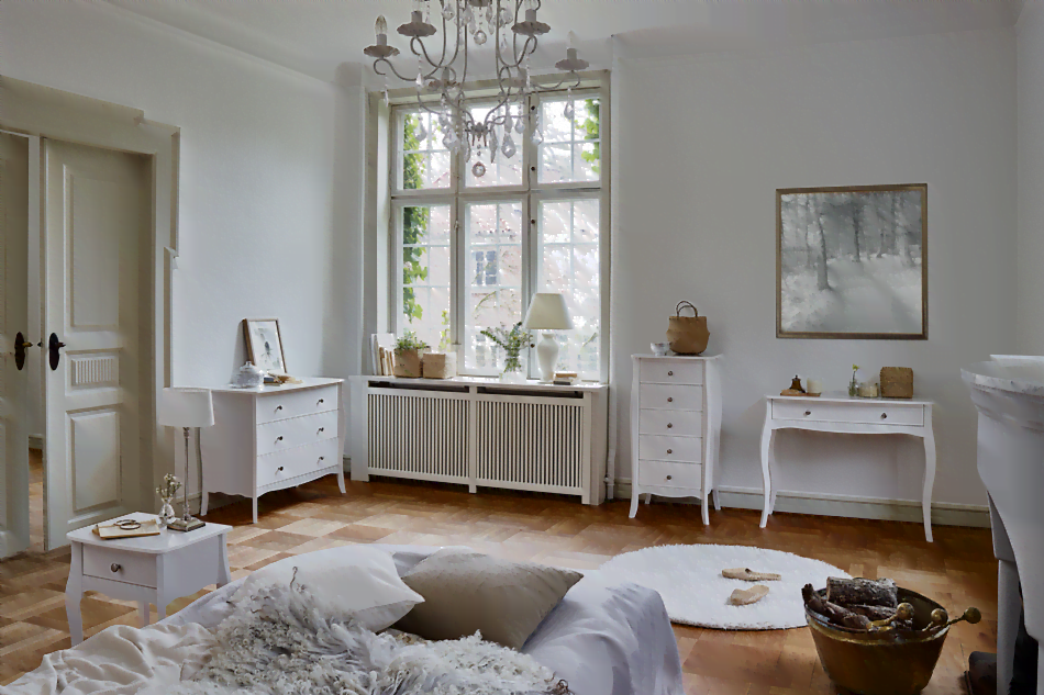 BAROQUE Vintage-Kommode mit Schubladen in Weiß weiß - Foto 1