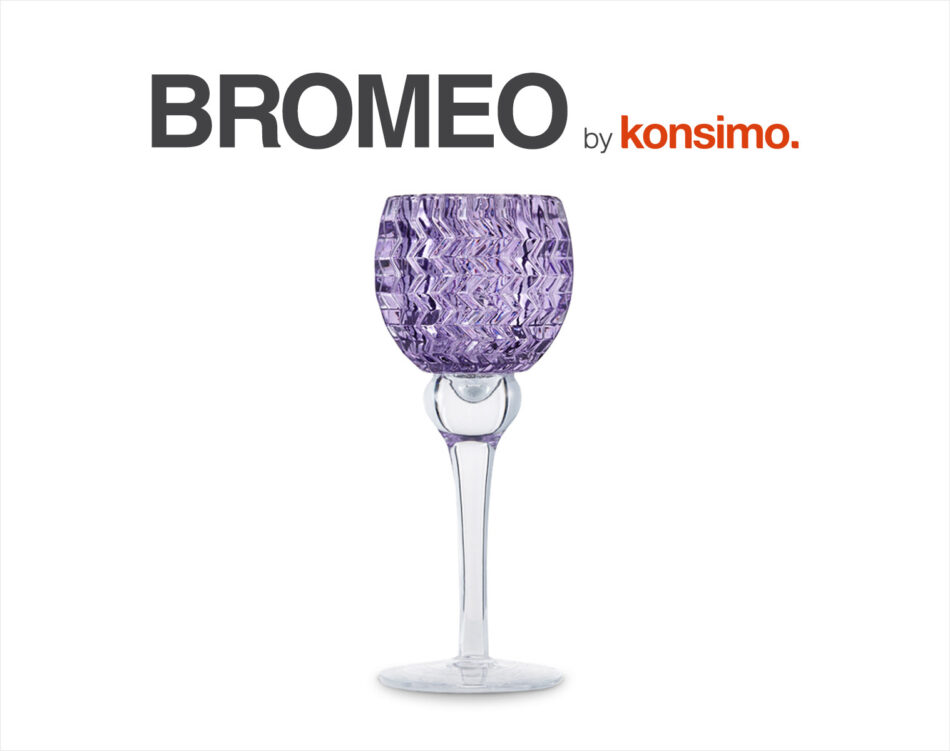BROMEO Kerzenhalter violett - Foto 2